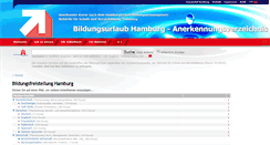 Desktop Screenshot of bildungsurlaub-hamburg.de